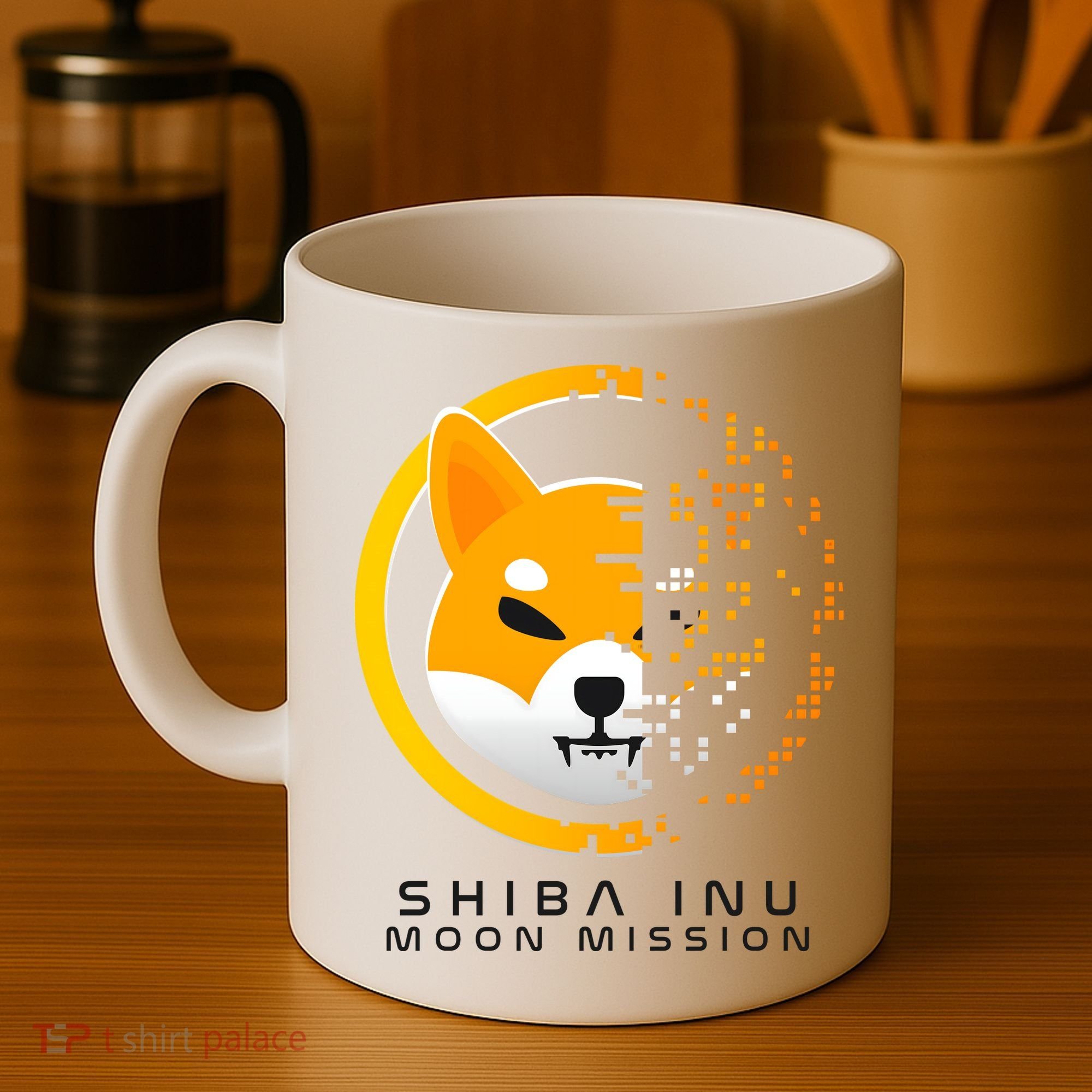 Shiba Inu Moon Mission DOGE Coin Cryptocurrency Coffee Mug