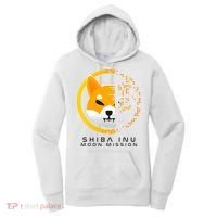 Shiba Inu Moon Mission DOGE Coin Cryptocurrency Women's Hoodie thumb 0