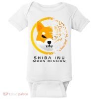 Shiba Inu Moon Mission DOGE Coin Cryptocurrency Baby Bodysuit thumb 0