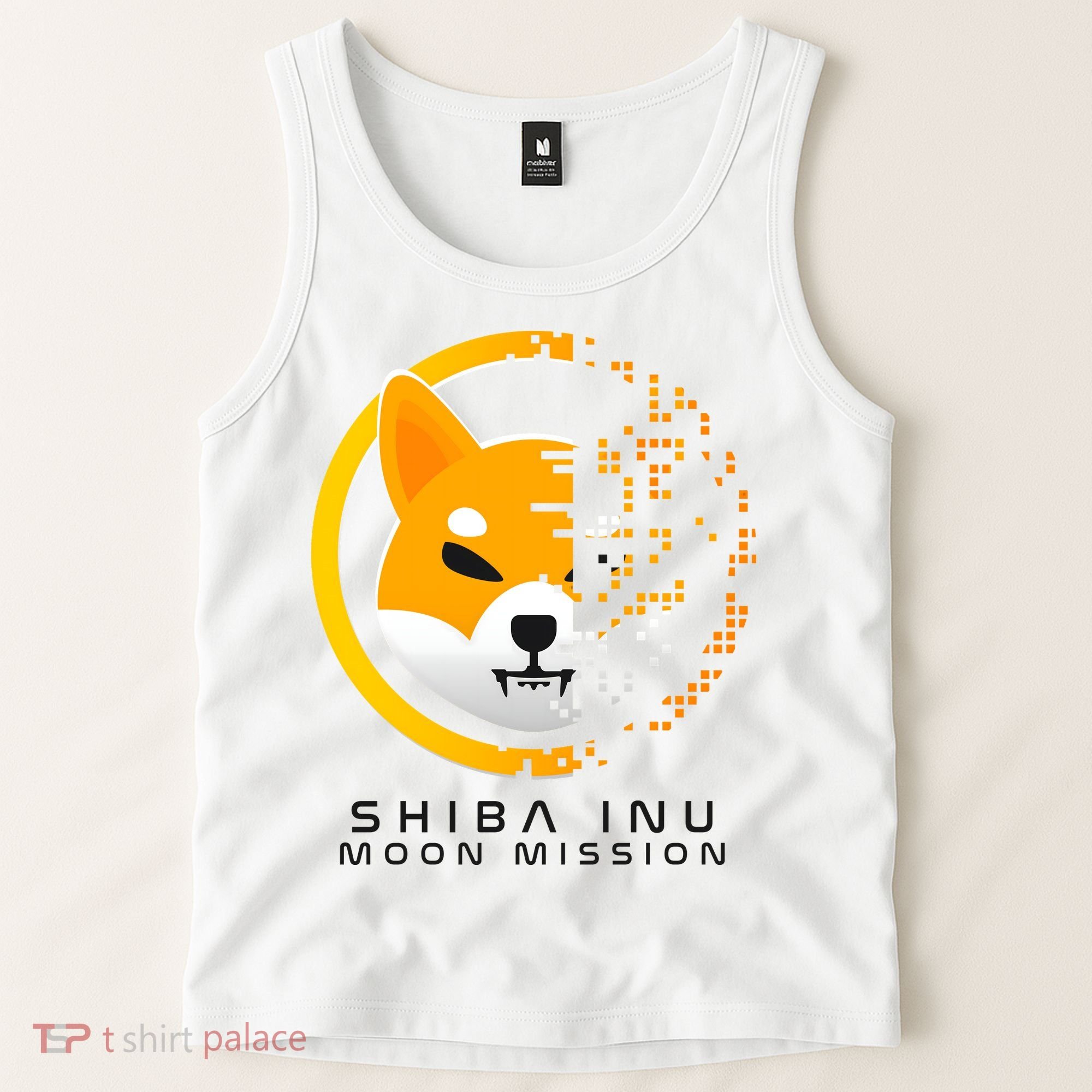 Shiba Inu Moon Mission DOGE Coin Cryptocurrency Tank Top