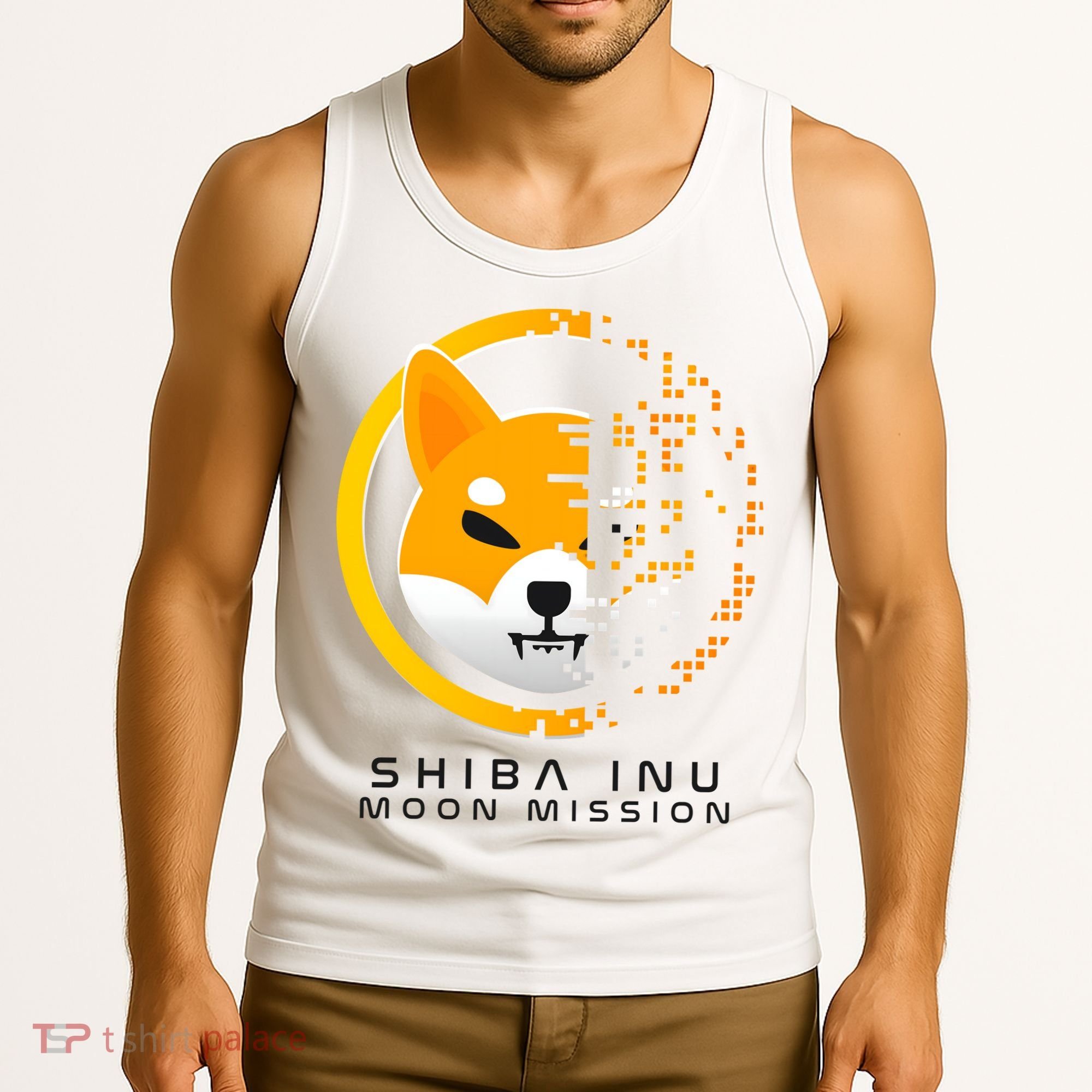 Shiba Inu Moon Mission DOGE Coin Cryptocurrency Tank Top