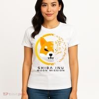 Shiba Inu Moon Mission DOGE Coin Cryptocurrency Women's T-Shirt thumb 4