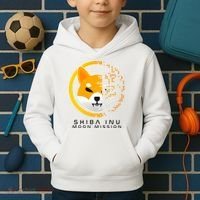Shiba Inu Moon Mission DOGE Coin Cryptocurrency Kids Hoodie thumb 2