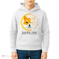 Shiba Inu Moon Mission DOGE Coin Cryptocurrency Kids Hoodie thumb 4