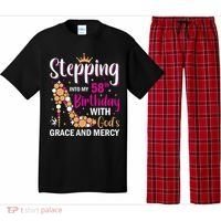 Stepping Into My 58th Birthday With God's Graces Mercy Pajama Set thumb 0