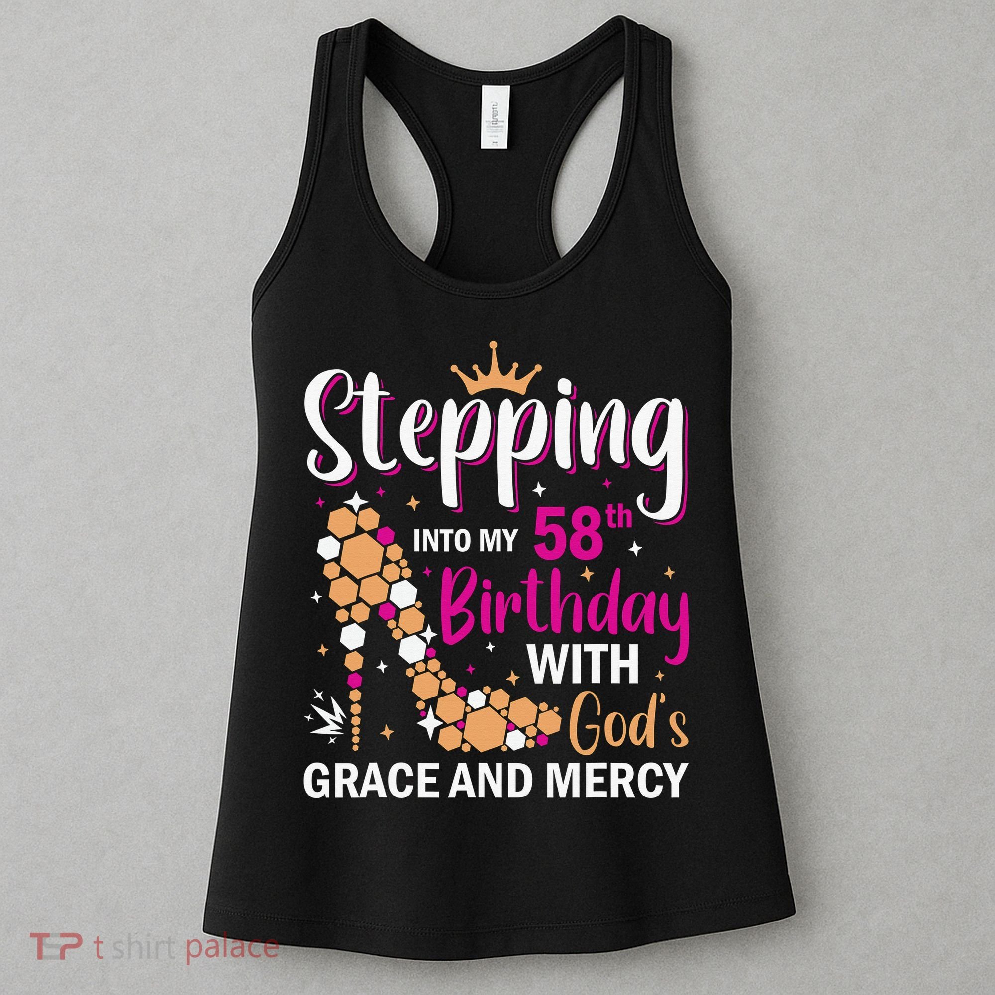 Stepping Into My 58th Birthday With God's Graces Mercy Women's Tank Top
