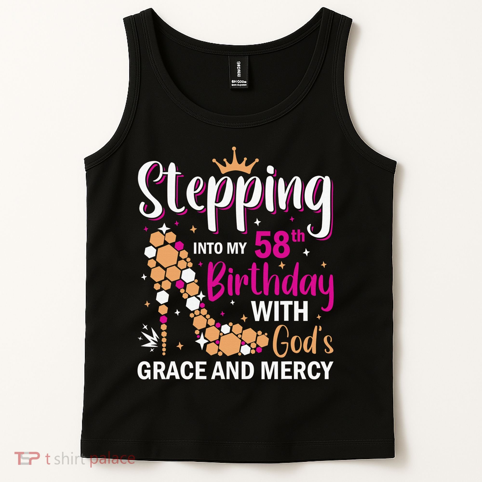 Stepping Into My 58th Birthday With God's Graces Mercy Tank Top