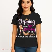 Stepping Into My 58th Birthday With God's Graces Mercy Women's T-Shirt thumb 4