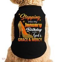 Stepping Into My January Birthday With God's Grace And Mercy Doggie Tank thumb 0