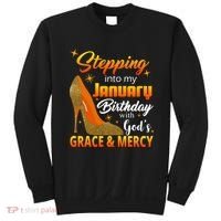 Stepping Into My January Birthday With God's Grace And Mercy Sweatshirt thumb 0