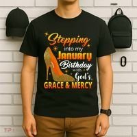Stepping Into My January Birthday With God's Grace And Mercy T-Shirt thumb 6