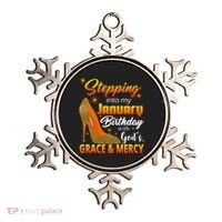 Stepping Into My January Birthday With God's Grace And Mercy Ornament thumb 0