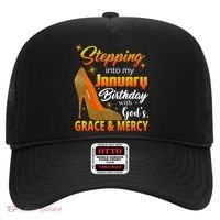 Stepping Into My January Birthday With God's Grace And Mercy Hat thumb 0