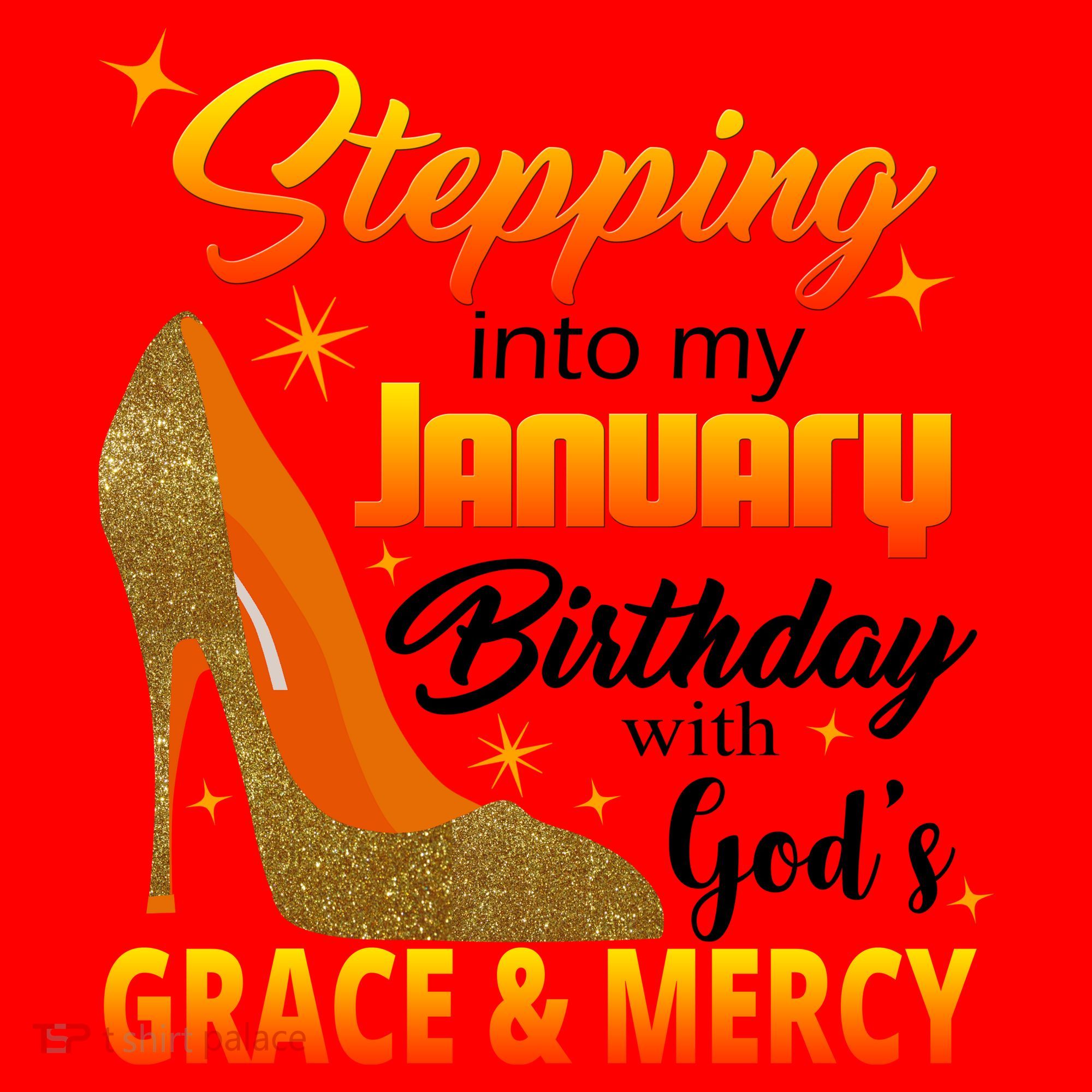 Stepping Into My January Birthday With God's Grace And Mercy Santa Hat