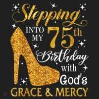Stepping into my 75th birthday with God's grace & Mercy Tee Beanie thumb 2