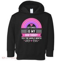 September Is My Birthday Yes The Whole Month Toddler Hoodie thumb 0