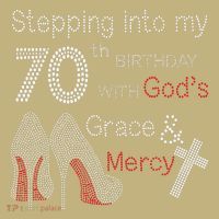 Stepping Into My 70th Birthday With God's Grace And Mercy Hoodie thumb 7