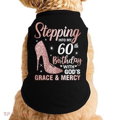 Stepping Into My 60th Birthday 60 Year Old Bday Doggie Tank
