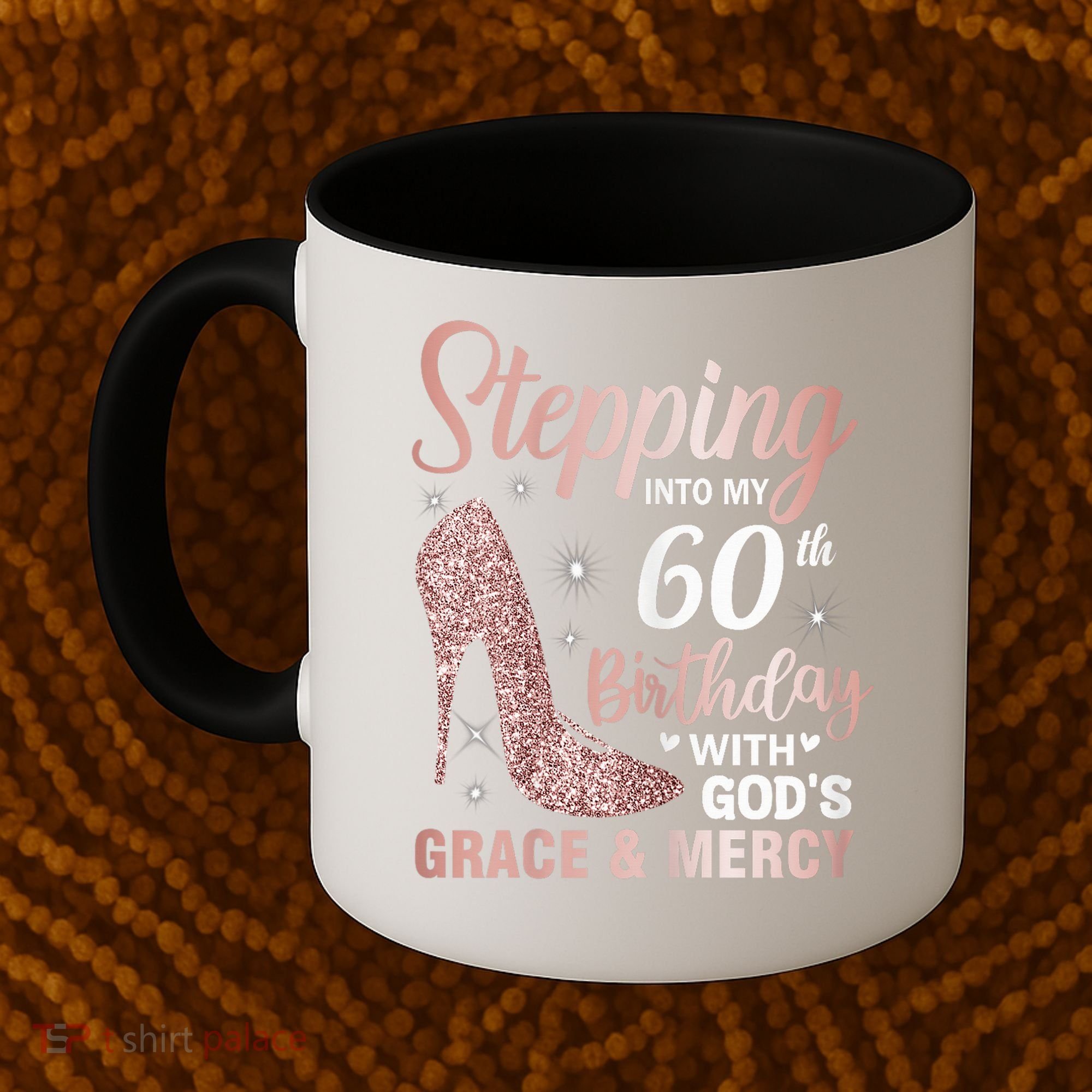 Stepping Into My 60th Birthday 60 Year Old Bday Coffee Mug