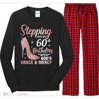 Stepping Into My 60th Birthday 60 Year Old Bday Long Sleeve Pajama Set thumb 0