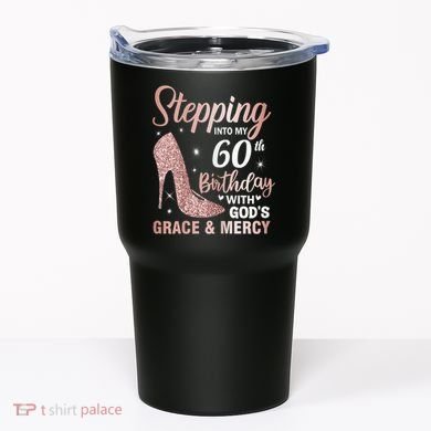 Stepping Into My 60th Birthday 60 Year Old Bday Tumbler