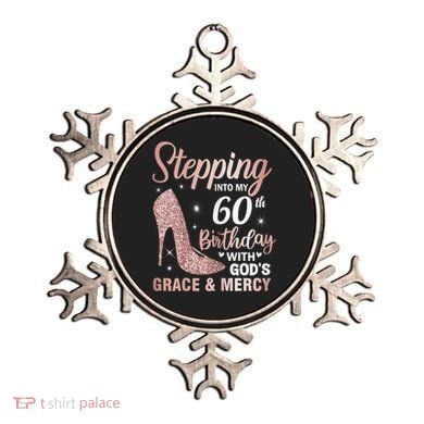 Stepping Into My 60th Birthday 60 Year Old Bday Ornament