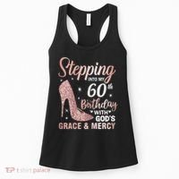 Stepping Into My 60th Birthday 60 Year Old Bday Women's Tank Top thumb 0