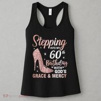 Stepping Into My 60th Birthday 60 Year Old Bday Women's Tank Top thumb 3