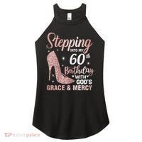 Stepping Into My 60th Birthday 60 Year Old Bday Women's Perfect Tri Rocker Tank thumb 0
