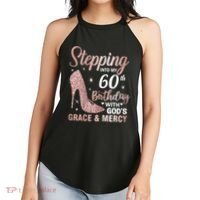 Stepping Into My 60th Birthday 60 Year Old Bday Women's Perfect Tri Rocker Tank thumb 2