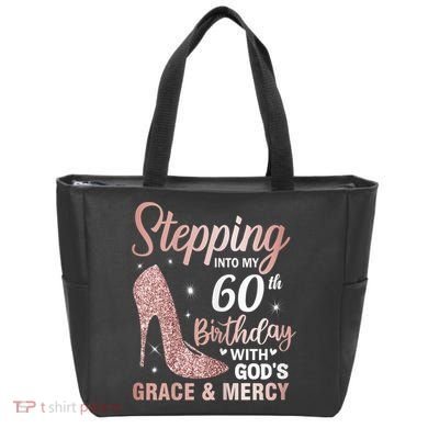 Stepping Into My 60th Birthday 60 Year Old Bday Tote Bag
