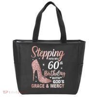Stepping Into My 60th Birthday 60 Year Old Bday Tote Bag thumb 0