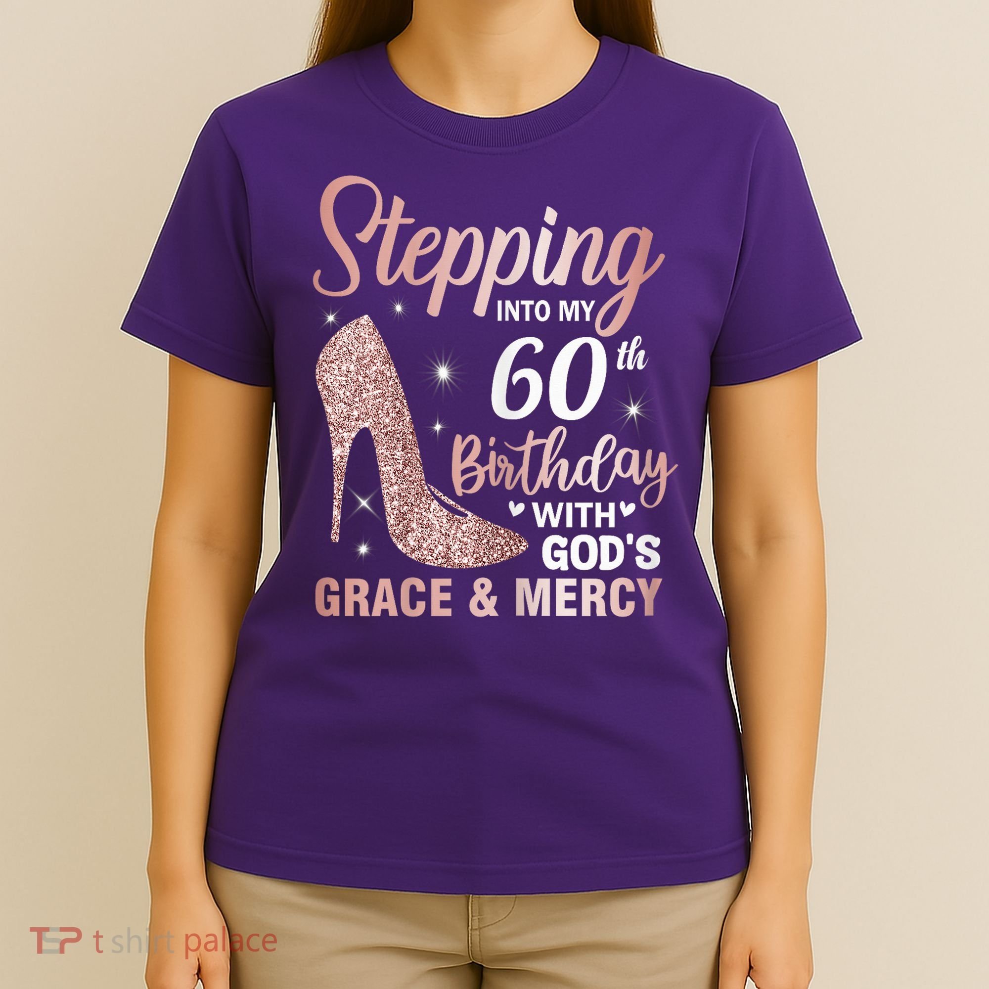 Stepping Into My 60th Birthday 60 Year Old Bday T-Shirt