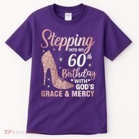 Stepping Into My 60th Birthday 60 Year Old Bday Tall T-Shirt thumb 0