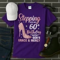 Stepping Into My 60th Birthday 60 Year Old Bday Tall T-Shirt thumb 3
