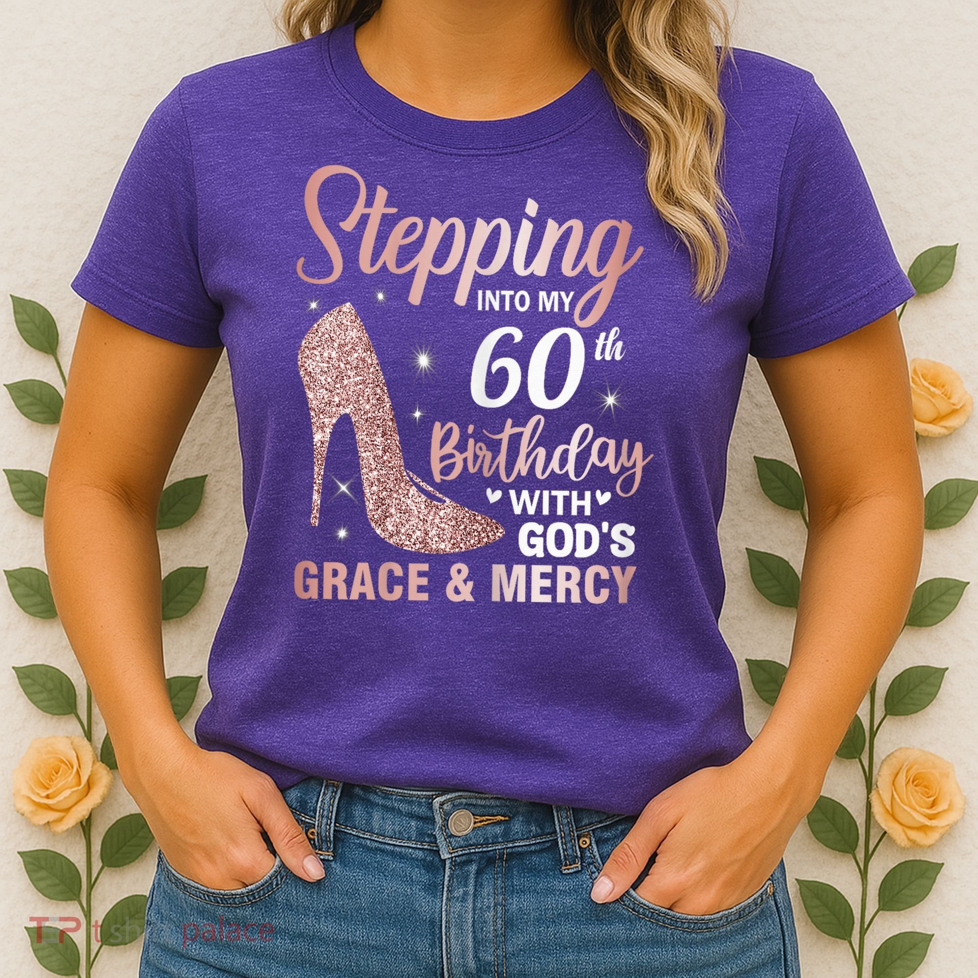 Stepping Into My 60th Birthday 60 Year Old Bday Women's T-Shirt