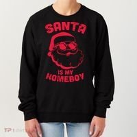 Santa Is My Homeboy Christmas Women's Sweatshirt thumb 0