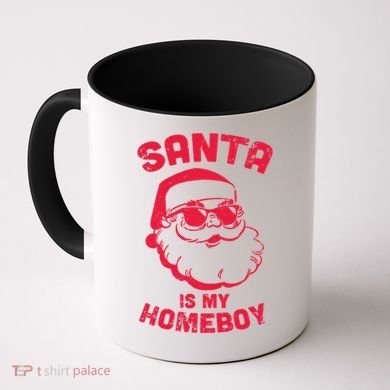 Santa Is My Homeboy Christmas Coffee Mug