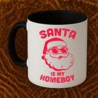 Santa Is My Homeboy Christmas Coffee Mug thumb 2