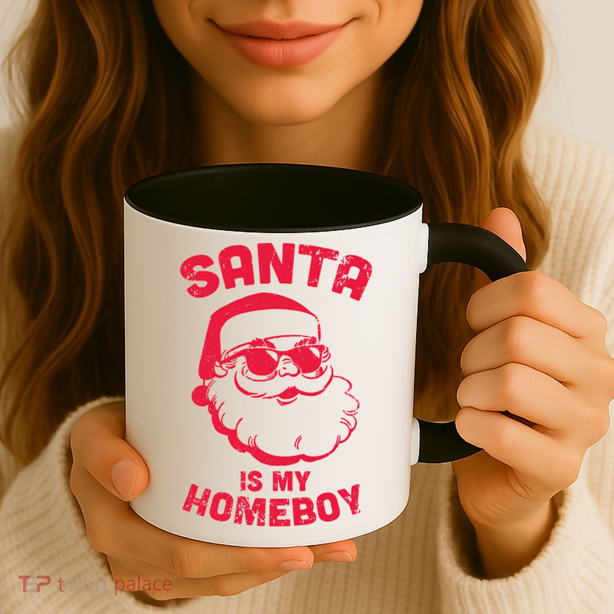 Santa Is My Homeboy Christmas Coffee Mug