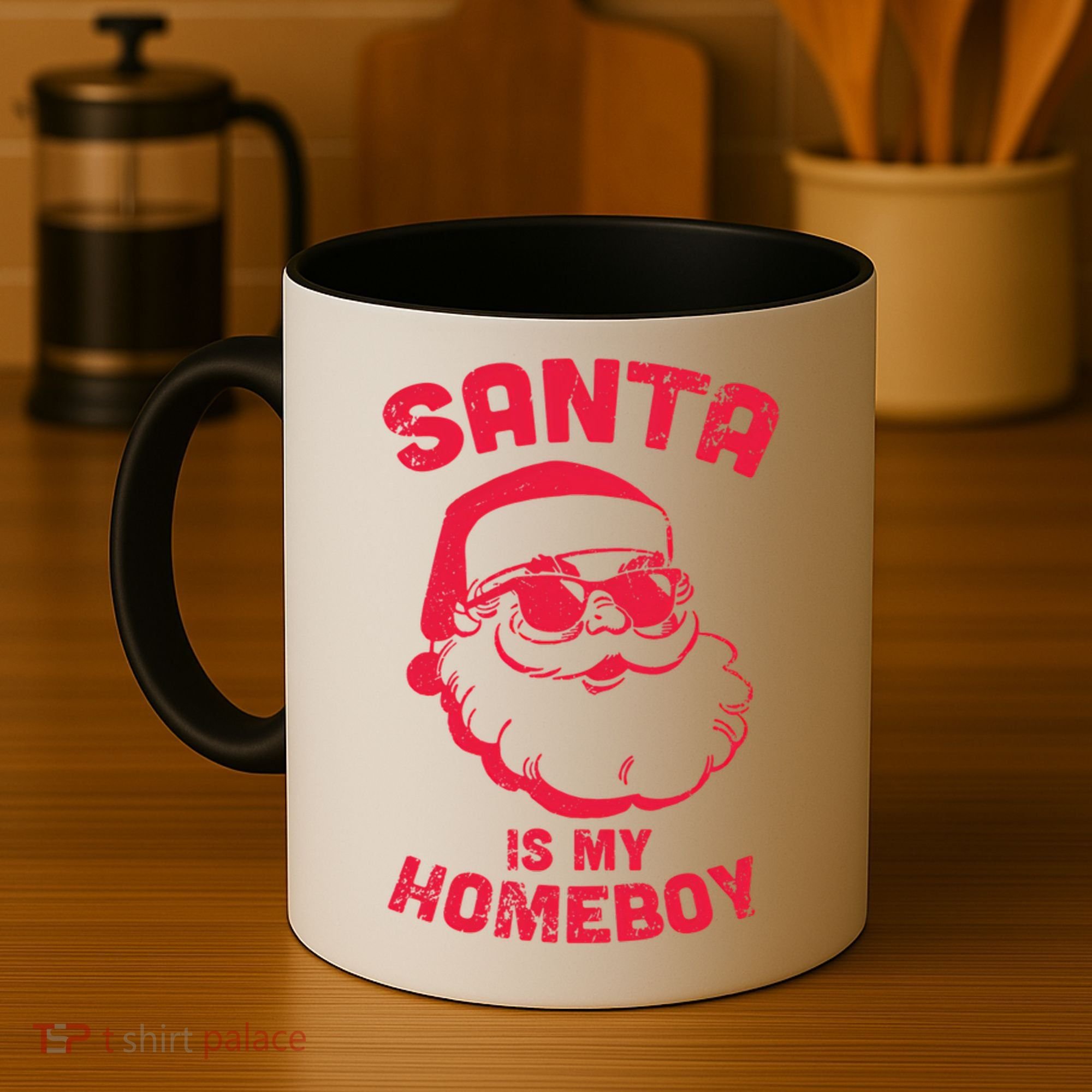 Santa Is My Homeboy Christmas Coffee Mug