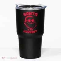 Santa Is My Homeboy Christmas Tumbler thumb 0