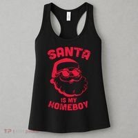Santa Is My Homeboy Christmas Women's Tank Top thumb 3