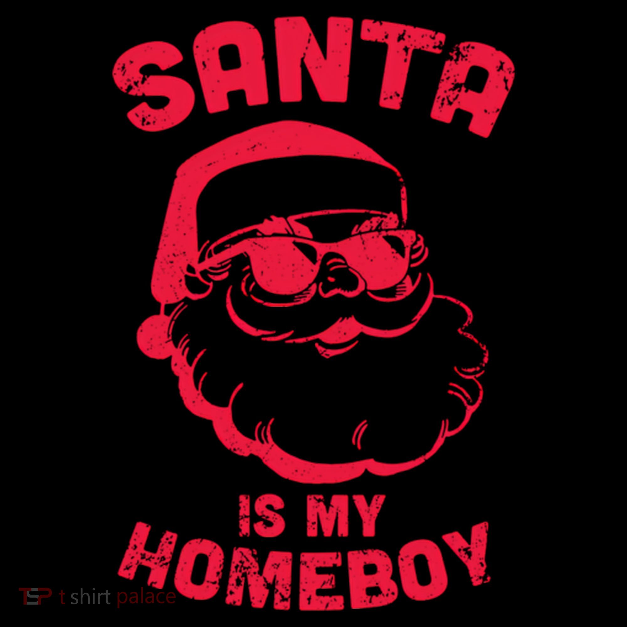 Santa Is My Homeboy Christmas Women's Tank Top
