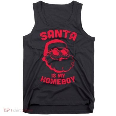 Santa Is My Homeboy Christmas Tank Top