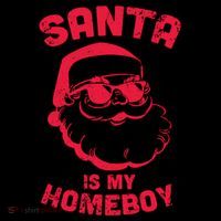 Santa Is My Homeboy Christmas Tank Top thumb 6