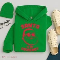Santa Is My Homeboy Christmas Hoodie thumb 4