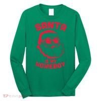 Santa Is My Homeboy Christmas Long Sleeve Shirt thumb 0