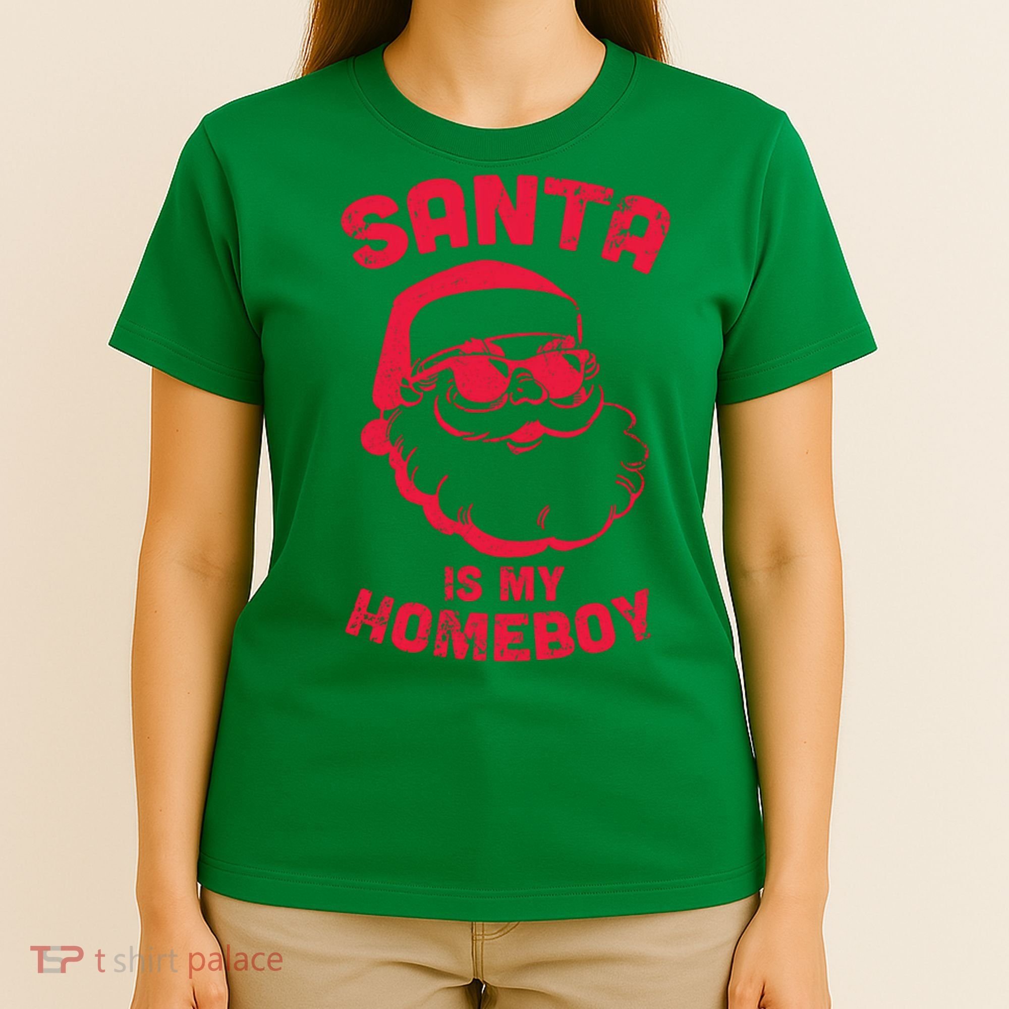 Santa Is My Homeboy Christmas T-Shirt