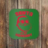 Santa Is My Homeboy Christmas Coaster thumb 0